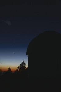 Crescent Moon from Mt. Lemmon, AZ  